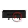 Полка для душа прямая Lemark SHELF LINE из нерж. стали с крючками, черный/ вставка-пластик черный